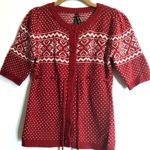 Girls Love by Design Sweater red Sz S (7-8)